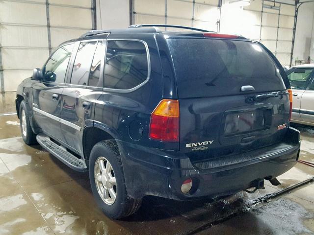 1GKDT13S862239356 - 2006 GMC ENVOY BLACK photo 3