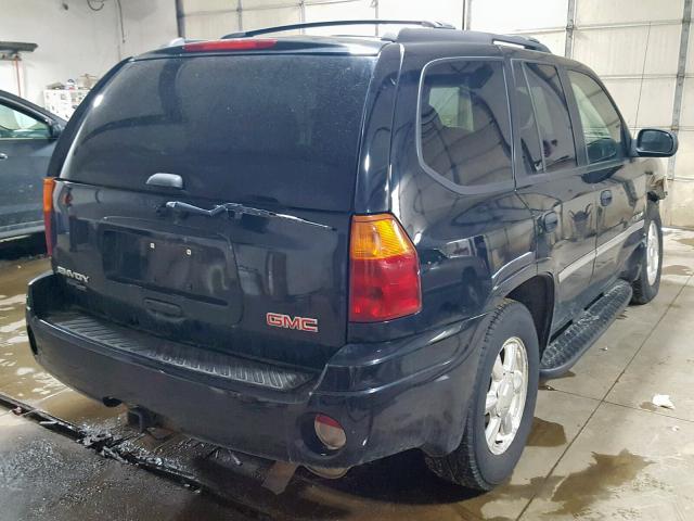 1GKDT13S862239356 - 2006 GMC ENVOY BLACK photo 4