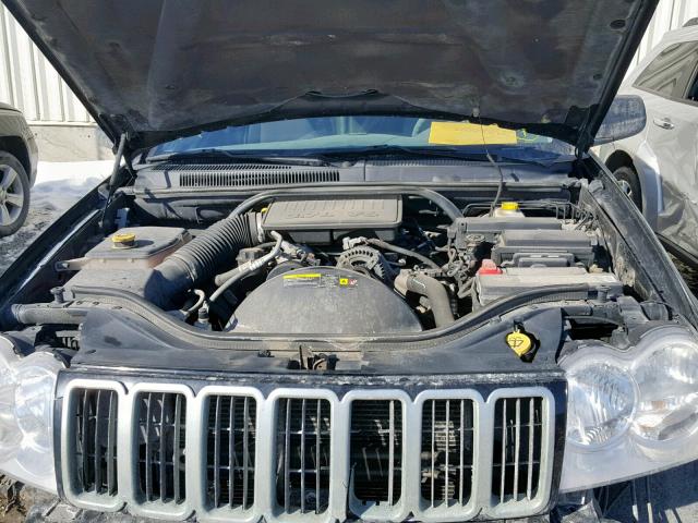 1J8GR48K27C514547 - 2007 JEEP GRAND CHER BLACK photo 7