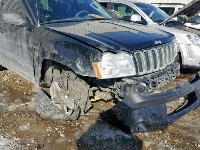 1J8GR48K27C514547 - 2007 JEEP GRAND CHER BLACK photo 9