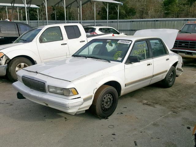 1G4AG55M2R6404237 - 1994 BUICK CENTURY SP WHITE photo 2