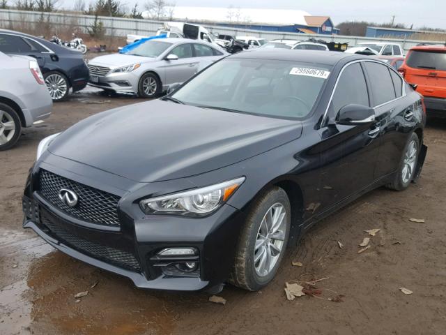 JN1BV7AR8EM684007 - 2014 INFINITI Q50 BASE BLACK photo 2