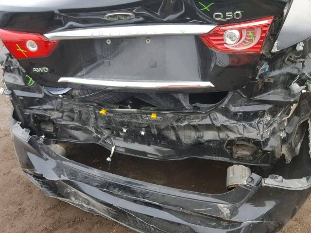 JN1BV7AR8EM684007 - 2014 INFINITI Q50 BASE BLACK photo 9