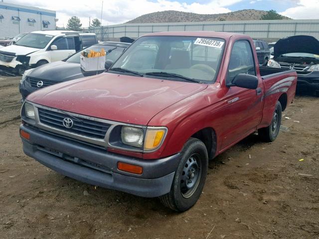 4TAUN41B1SZ040902 - 1995 TOYOTA TACOMA MAROON photo 2