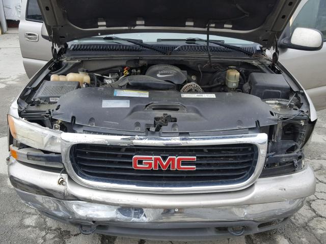 3GKEC16T51G161711 - 2001 GMC YUKON XL C TAN photo 7