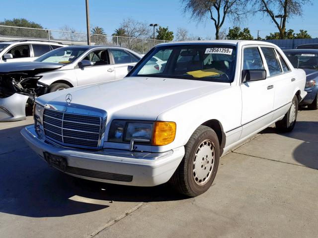 WDBCA25D7MA561358 - 1991 MERCEDES-BENZ 300 SEL WHITE photo 2