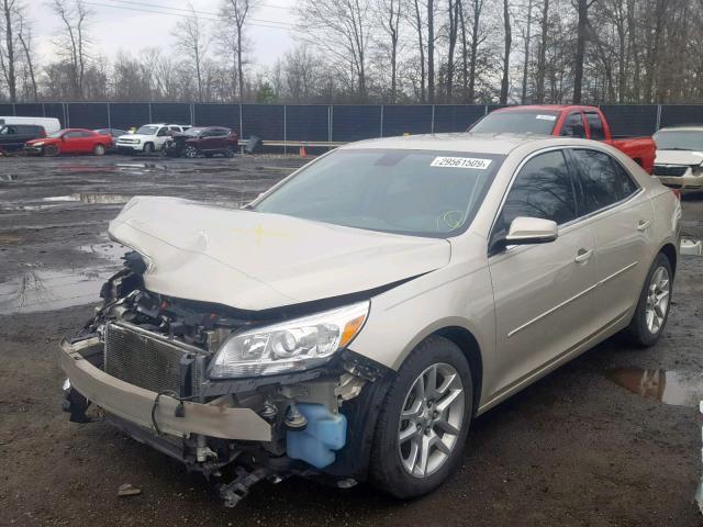 1G11C5SLXEF116612 - 2014 CHEVROLET MALIBU 1LT GOLD photo 2