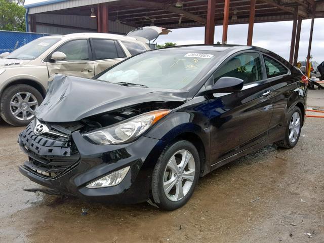 KMHDH6AE1DU022610 - 2013 HYUNDAI ELANTRA CO BLACK photo 2