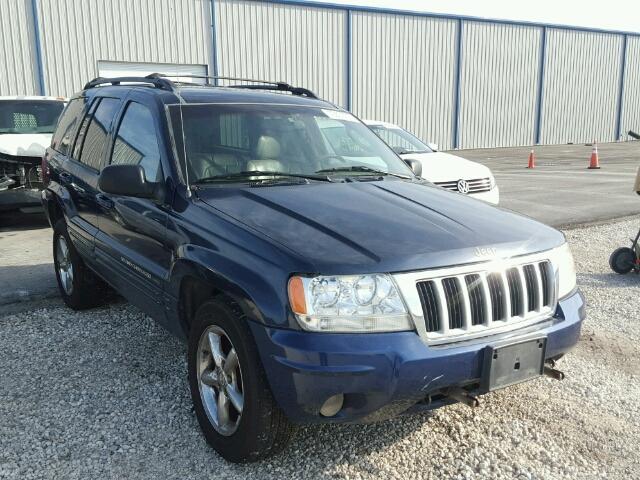 1J8GW58N54C122201 - 2004 JEEP GRAND CHER BLUE photo 1