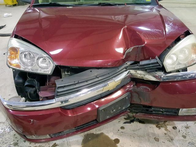 1G1ZU64875F183120 - 2005 CHEVROLET MALIBU MAX წითელი ფოტო 7