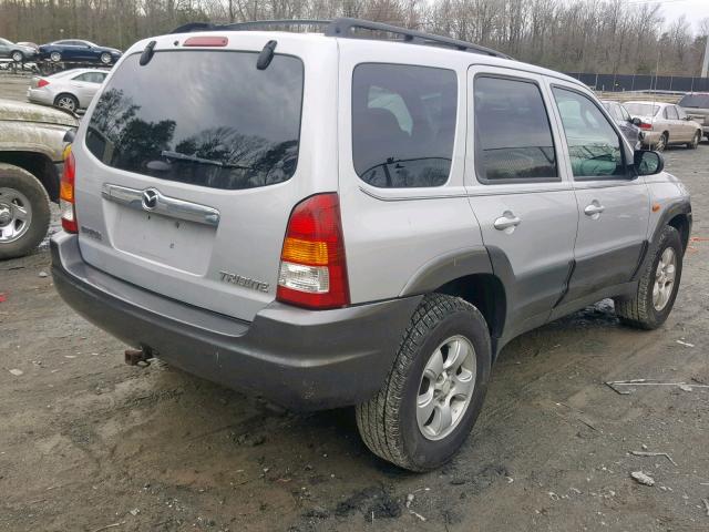 4F2YZ94184KM20115 - 2004 MAZDA TRIBUTE LX SILVER photo 4