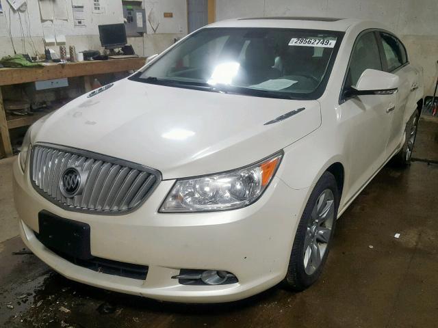 1G4GD5EG6AF279468 - 2010 BUICK LACROSSE C WHITE photo 2