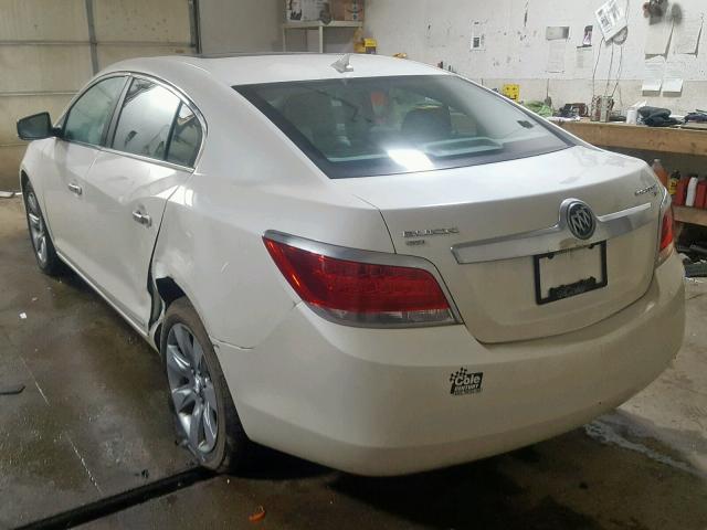 1G4GD5EG6AF279468 - 2010 BUICK LACROSSE C WHITE photo 3