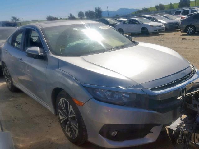 19XFC1F71GE219241 - 2016 HONDA CIVIC EXL SILVER photo 1