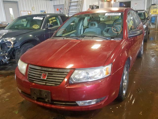 1G8AL52F95Z113436 - 2005 SATURN ION LEVEL RED photo 2