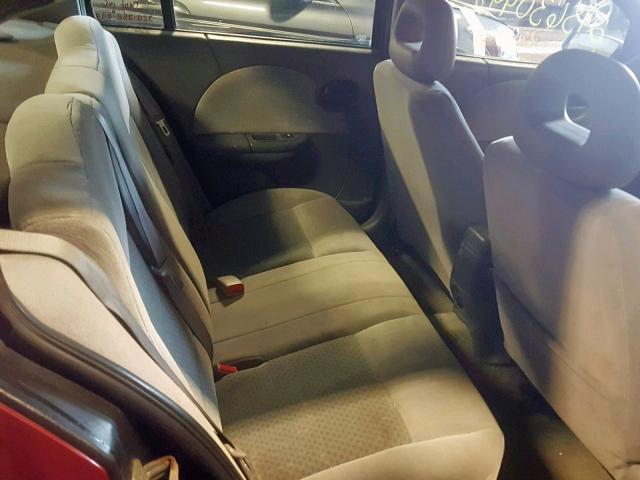1G8AL52F95Z113436 - 2005 SATURN ION LEVEL RED photo 6
