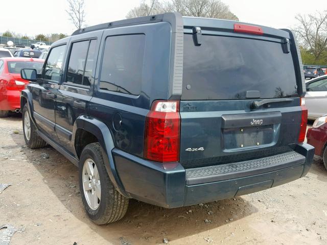 1J8HG48K96C104448 - 2006 JEEP COMMANDER GREEN photo 3