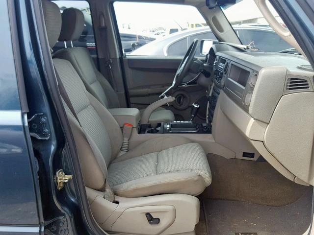 1J8HG48K96C104448 - 2006 JEEP COMMANDER GREEN photo 5