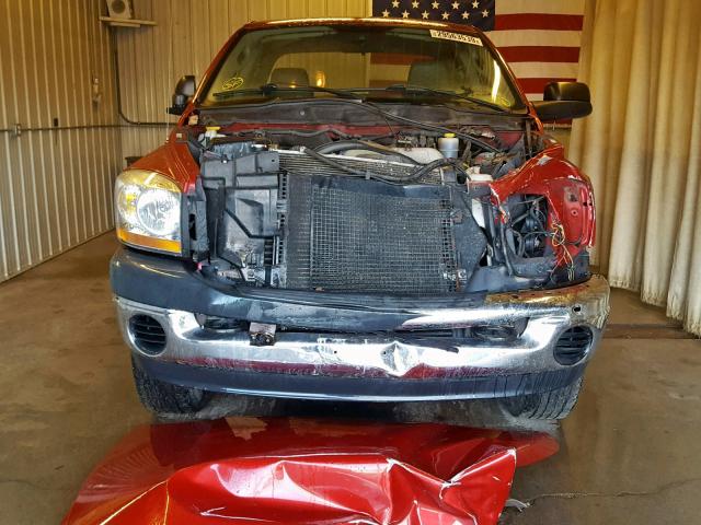 3D7KS28C66G249779 - 2006 DODGE RAM 2500 S წითელი ფოტო 9