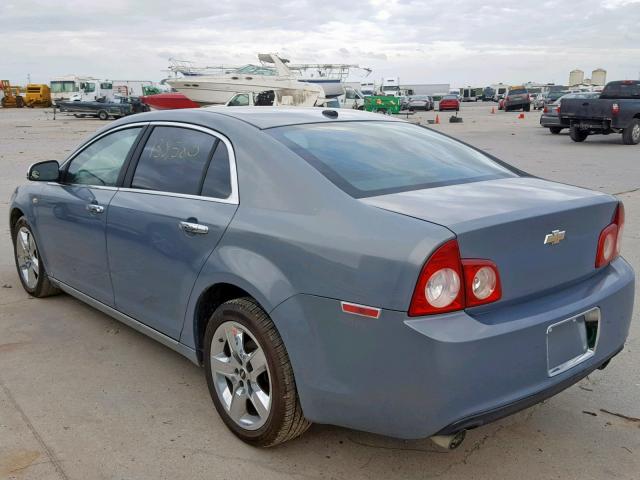 1G1ZK57738F225337 - 2008 CHEVROLET MALIBU LTZ BLUE photo 3