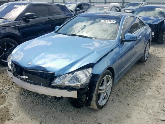 WDDKJ5KB9CF141710 - 2012 MERCEDES-BENZ E 350 BLUE photo 2