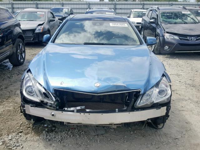 WDDKJ5KB9CF141710 - 2012 MERCEDES-BENZ E 350 BLUE photo 9