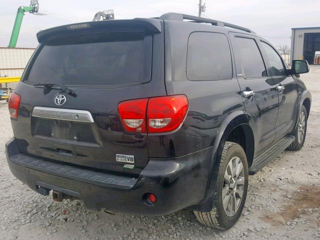 5TDDW5G11BS048862 - 2011 TOYOTA SEQUOIA PL BLACK photo 4