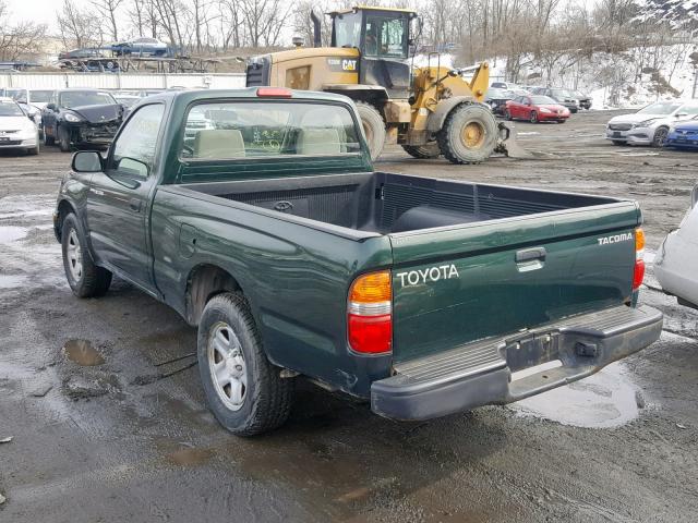 5TENL42N11Z849469 - 2001 TOYOTA TACOMA GREEN photo 3