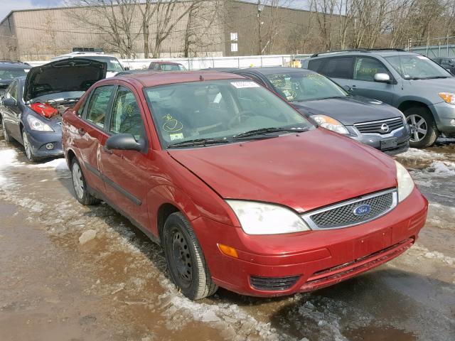 1FAFP34N85W107966 - 2005 FORD FOCUS ZX4 RED photo 1