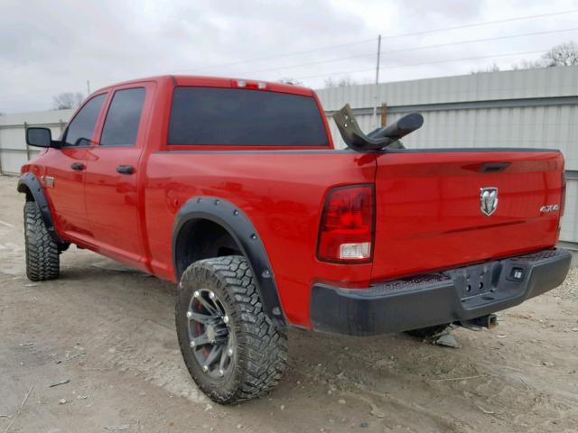 3D7UT2CLXBG566049 - 2011 DODGE RAM 2500 RED photo 3