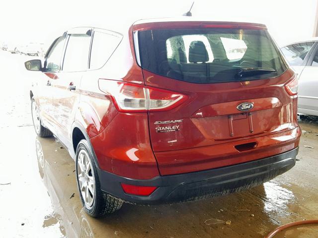 1FMCU0F71EUA13101 - 2014 FORD ESCAPE S RED photo 3