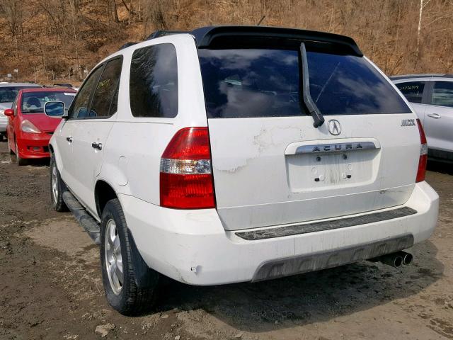 2HNYD18662H521433 - 2002 ACURA MDX TOURIN WHITE photo 3