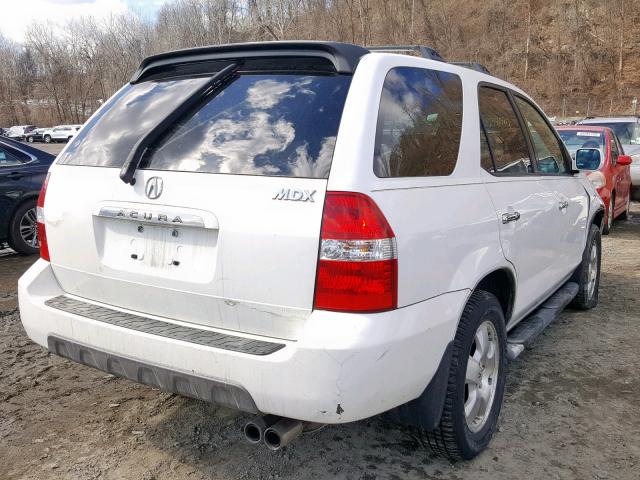 2HNYD18662H521433 - 2002 ACURA MDX TOURIN WHITE photo 4