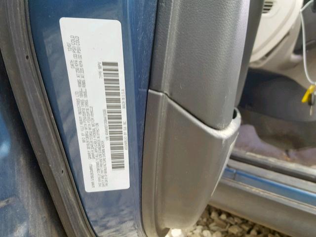 4S4WX91D084415539 - 2008 SUBARU TRIBECA BLUE photo 10