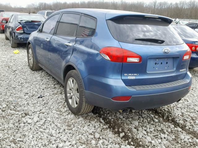 4S4WX91D084415539 - 2008 SUBARU TRIBECA BLUE photo 3