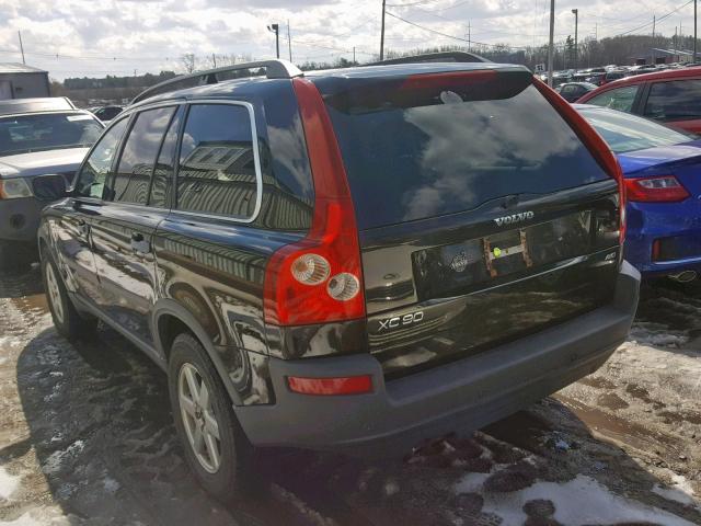 YV4CZ592261269525 - 2006 VOLVO XC90 BLACK photo 3