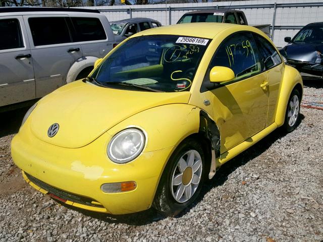 3VWCA21C4XM440242 - 1999 VOLKSWAGEN NEW BEETLE Sarı foto 2