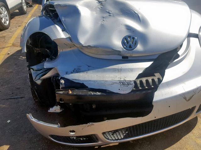 3VWPF31Y77M416618 - 2007 VOLKSWAGEN NEW BEETLE SILVER photo 9