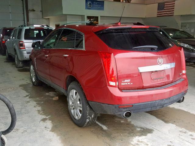 3GYFNDE34CS620718 - 2012 CADILLAC SRX LUXURY MAROON photo 3