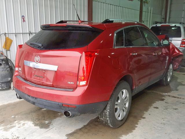 3GYFNDE34CS620718 - 2012 CADILLAC SRX LUXURY MAROON photo 4