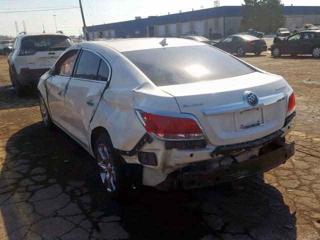 1G4GF5E36DF225051 - 2013 BUICK LACROSSE P WHITE photo 3