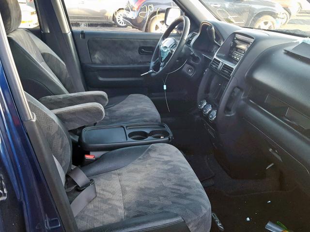 SHSRD78864U242614 - 2004 HONDA CR-V EX BLUE photo 5