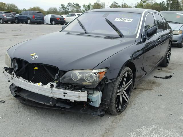 WBAHN83527DT68450 - 2007 BMW 750 BLACK photo 2