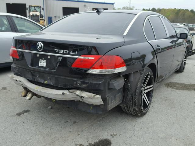 WBAHN83527DT68450 - 2007 BMW 750 BLACK photo 4