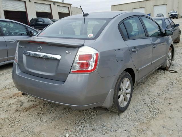 3N1AB6AP6BL619143 - 2011 NISSAN SENTRA 2.0 SILVER photo 4