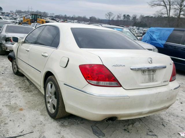 JH4KB16677C001951 - 2007 ACURA RL WHITE photo 3