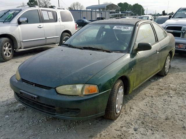 JA3AY11A81U019706 - 2001 MITSUBISHI MIRAGE DE GREEN photo 2