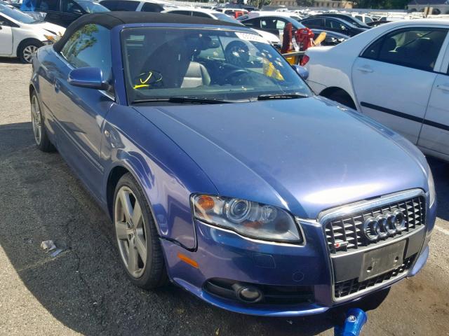 WAUAF48H09K008196 - 2009 AUDI A4 2.0T CA BLUE photo 1