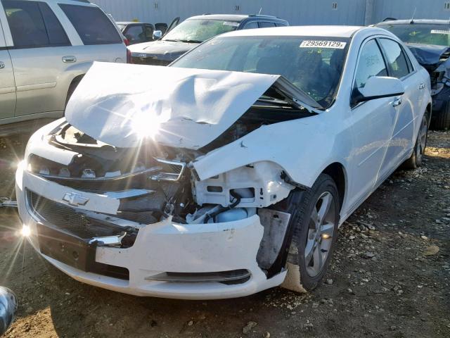 1G1ZC5EU7CF397840 - 2012 CHEVROLET MALIBU 1LT თეთრი ფოტო 2