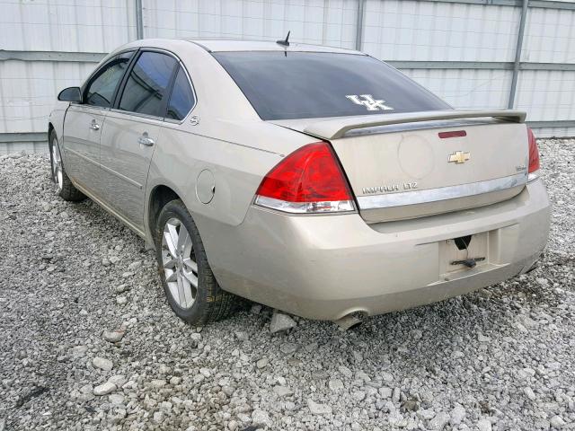 2G1WU583989266315 - 2008 CHEVROLET IMPALA LTZ TAN photo 3